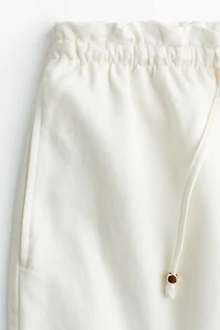 Denim Drawstring Shorts