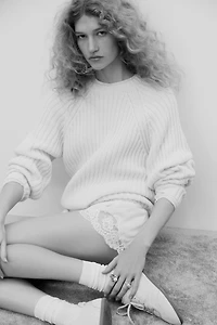 Chandail en tricot côtelé