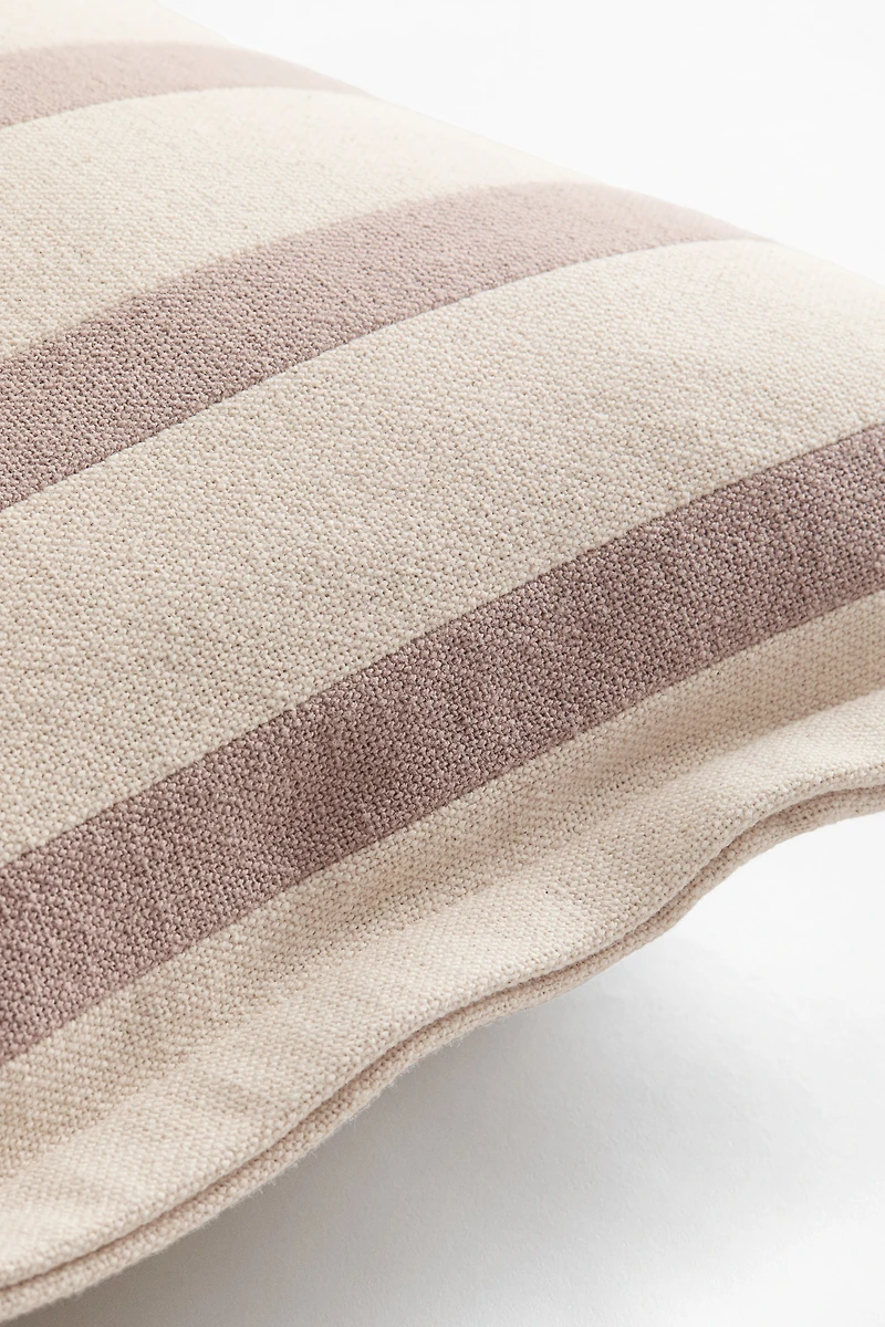 Housse de coussin en toile à motif