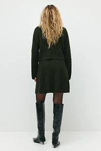 MAMA 2-Piece Cable-Knit Set