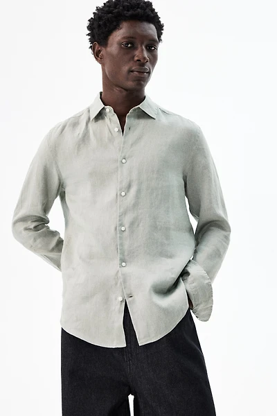 Slim Fit Linen Shirt