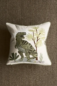 Housse de coussin en toile coton imprimée