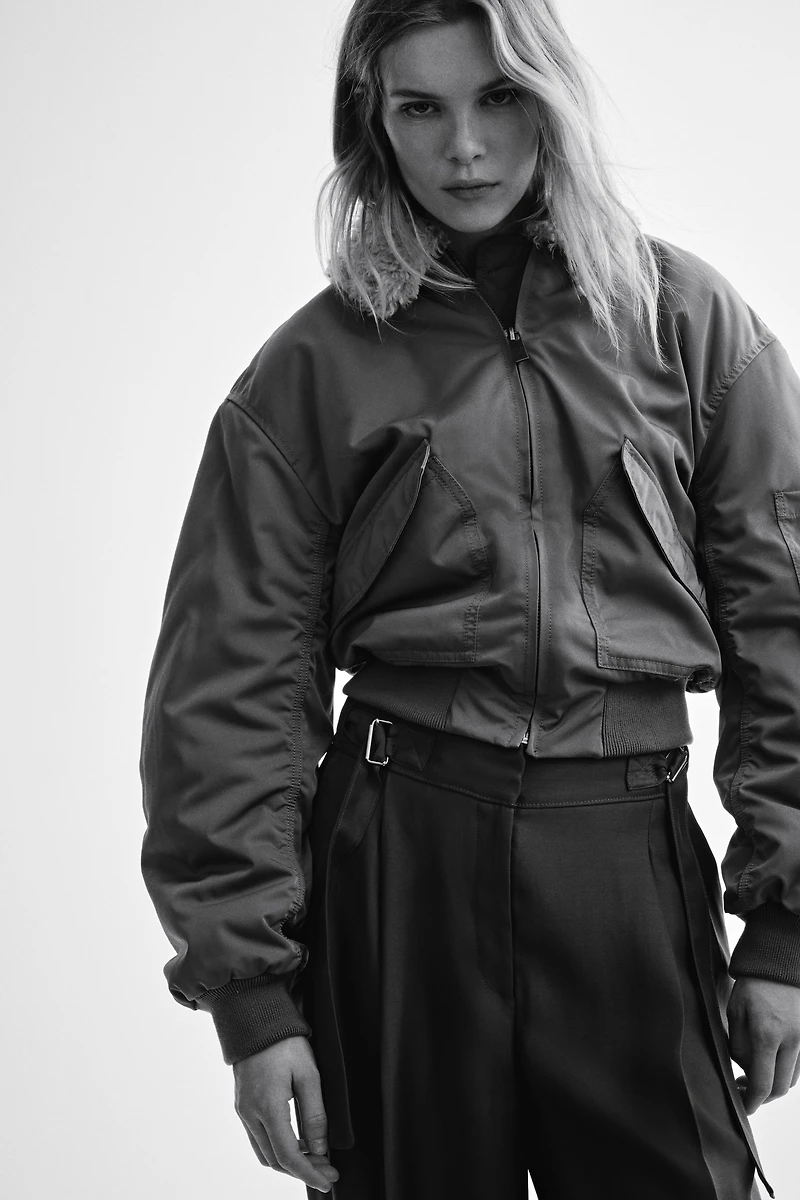 Wide-Leg Pants with Belt Detail