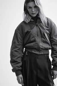 Wide-Leg Pants with Belt Detail