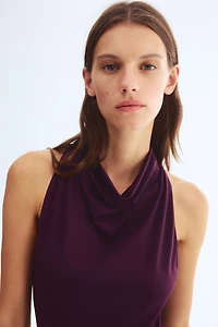 Cowl-neck body