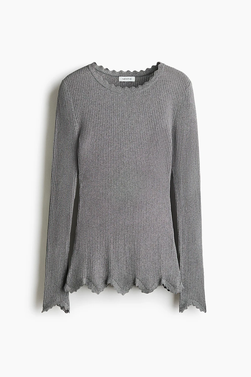 Glittery Viscose Top