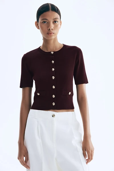 Short-Sleeved Cardigan