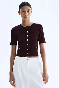Short-Sleeved Cardigan