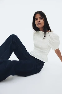 Blouse en nid d'abeille