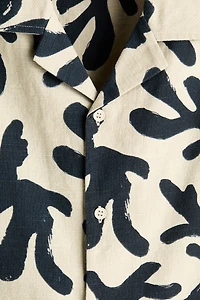 Chemise décontractée à col cubain