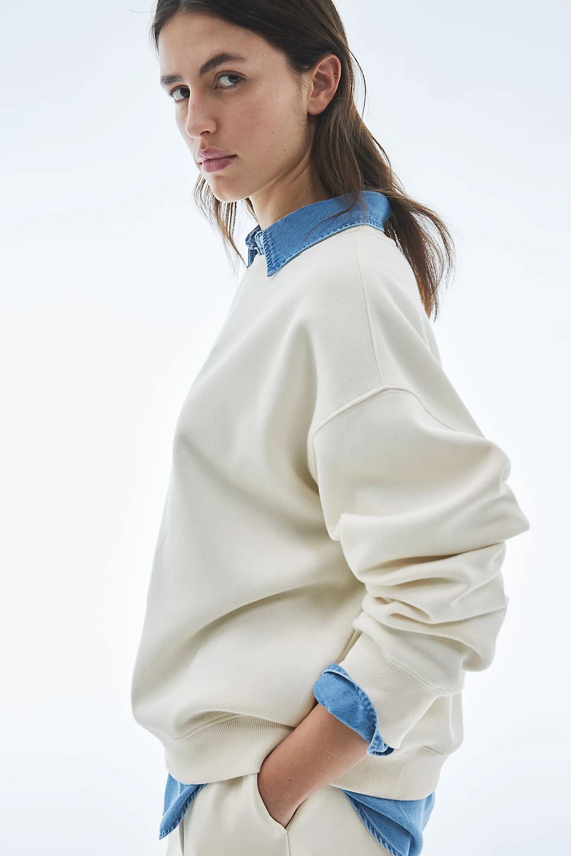 Sweatshirt with Text Motif