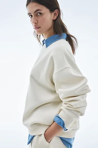 Sweatshirt with Text Motif