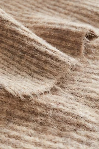 Couverture en tricot côtelé