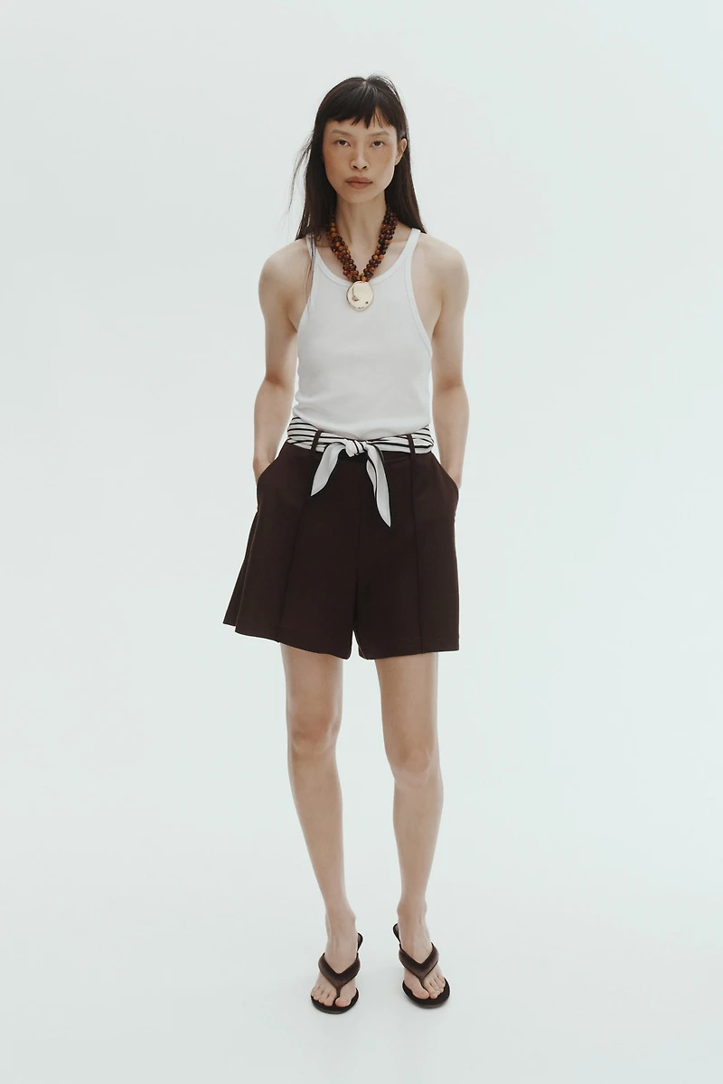 Dress Shorts with Belt