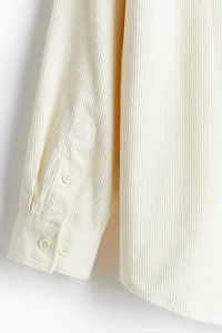Chemise ample en velours côtelé