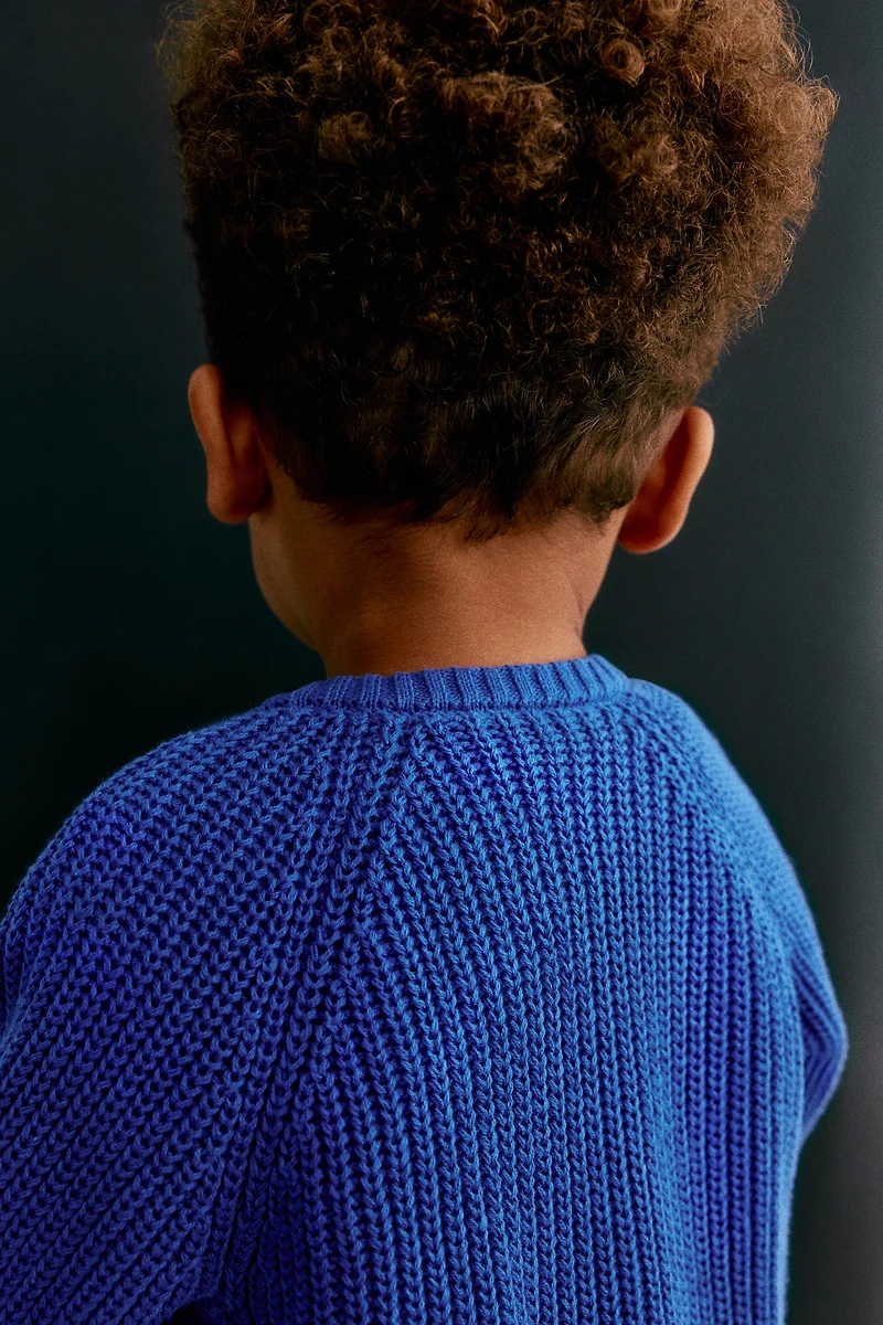 Patent-Knit Cotton Cardigan