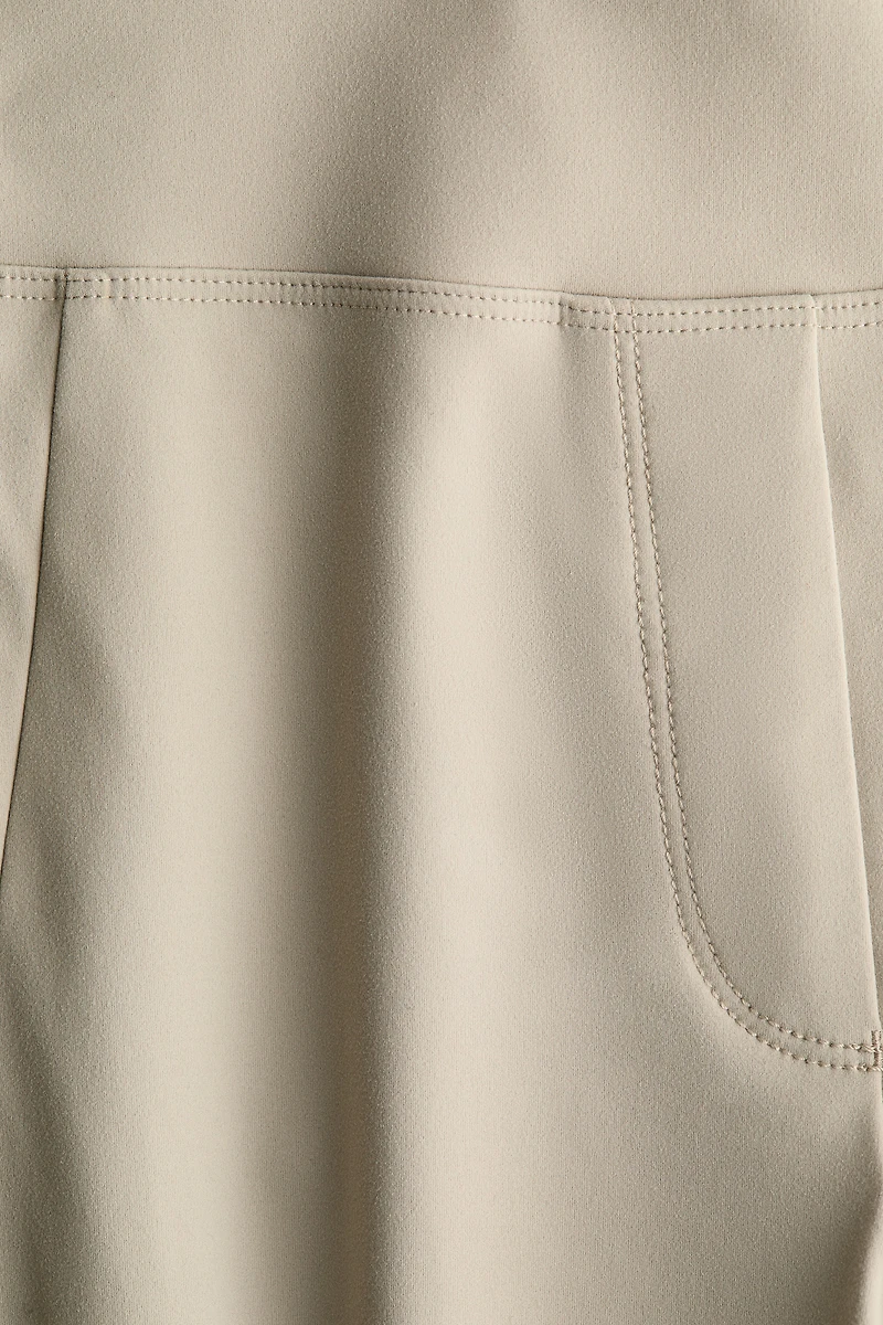Four-Way Stretch Flared Pants