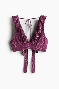 Ruffle-Trimmed Crop Top