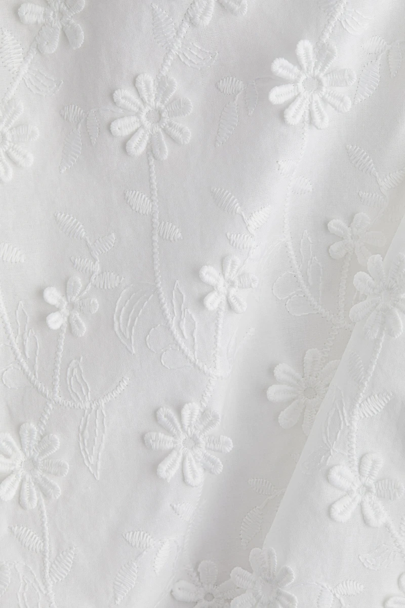 Appliquéd Cotton Blouse