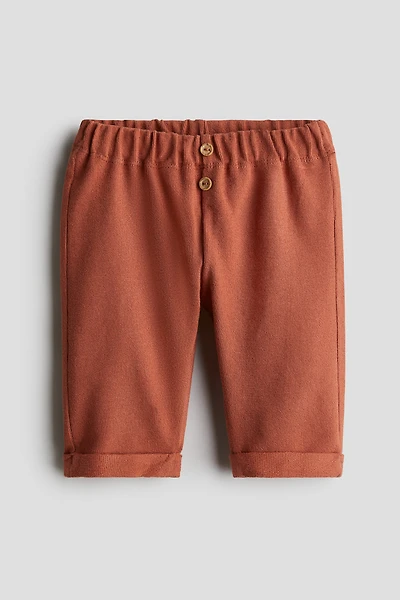 Button-Front Pants