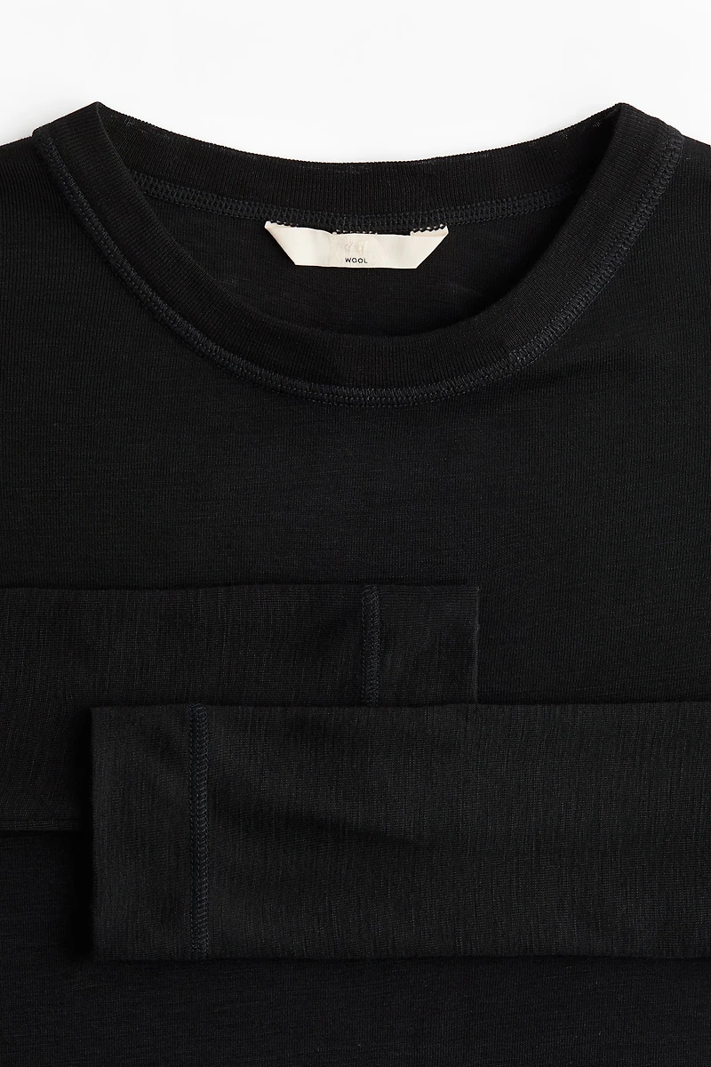 Fine-Knit Wool Top