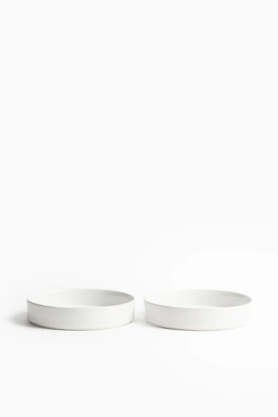 2-Pack Deep Stoneware Plates