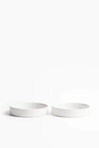 2-Pack Deep Stoneware Plates