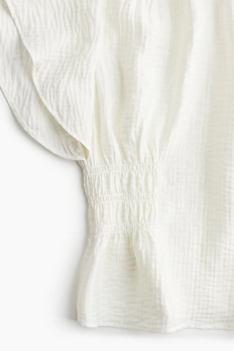Textured-weave Blouse