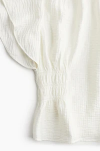 Textured-weave Blouse