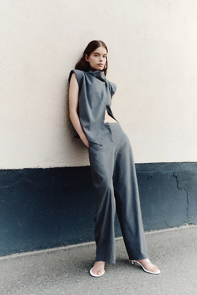 Dressy Barrel-Leg Pants