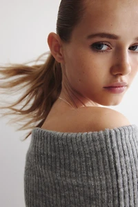 Off-the-Shoulder Sweater