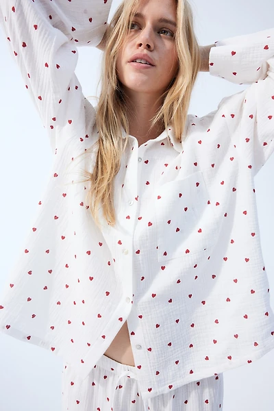 Pyjama en mousseline de coton