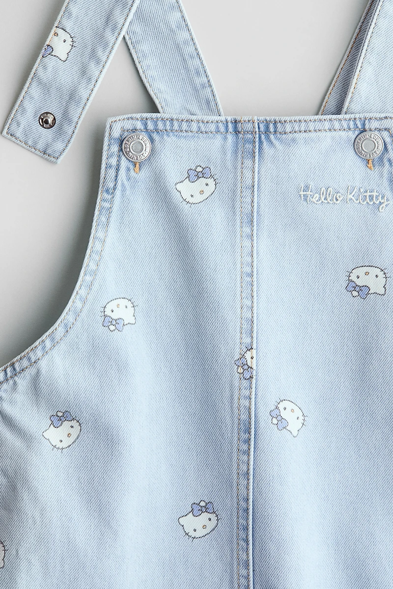 Robe salopette imprimée