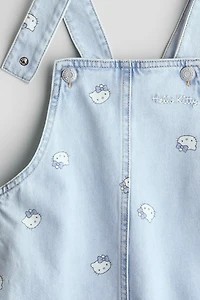 Robe salopette imprimée