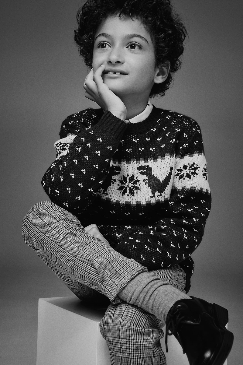 Chandail en tricot jacquard