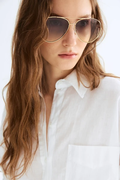 Aviator-Style Sunglasses