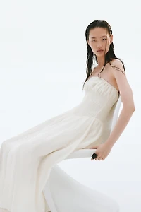 Smocked Bandeau Dress