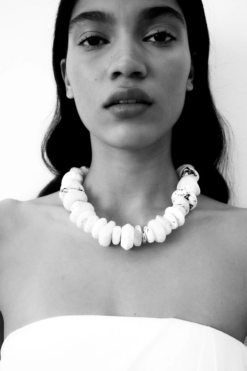 Stone-Detail Necklace