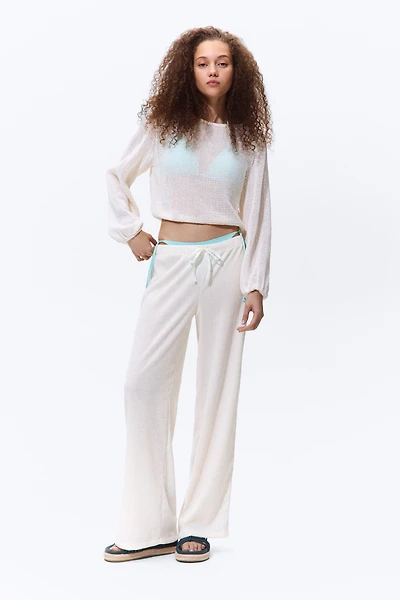 Crinkled Drawstring Pants