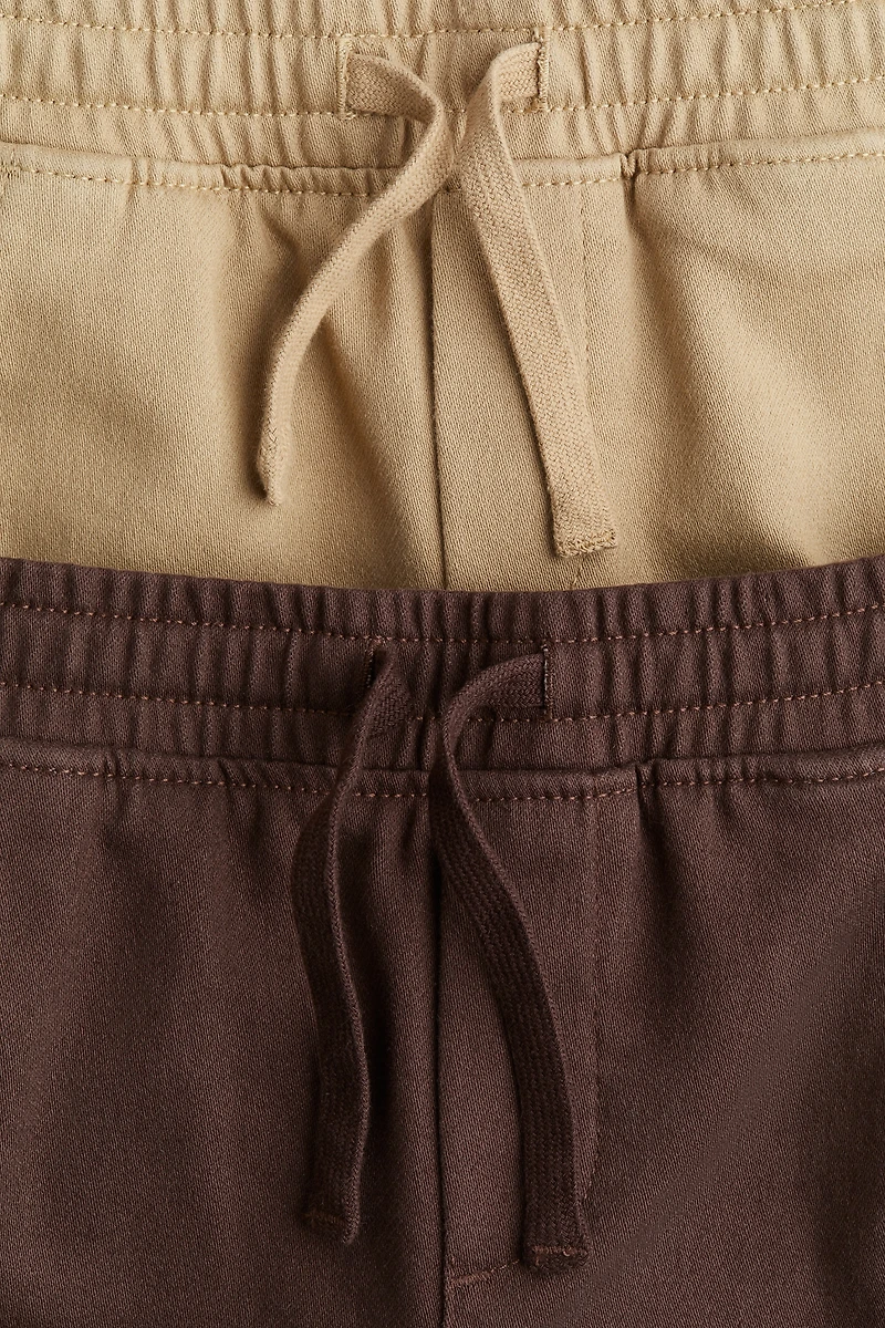Lot de 2 pantalons jogging cargo