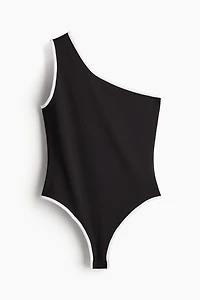 One-shoulder Thong Bodysuit