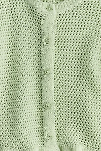 Crochet-Look Cardigan