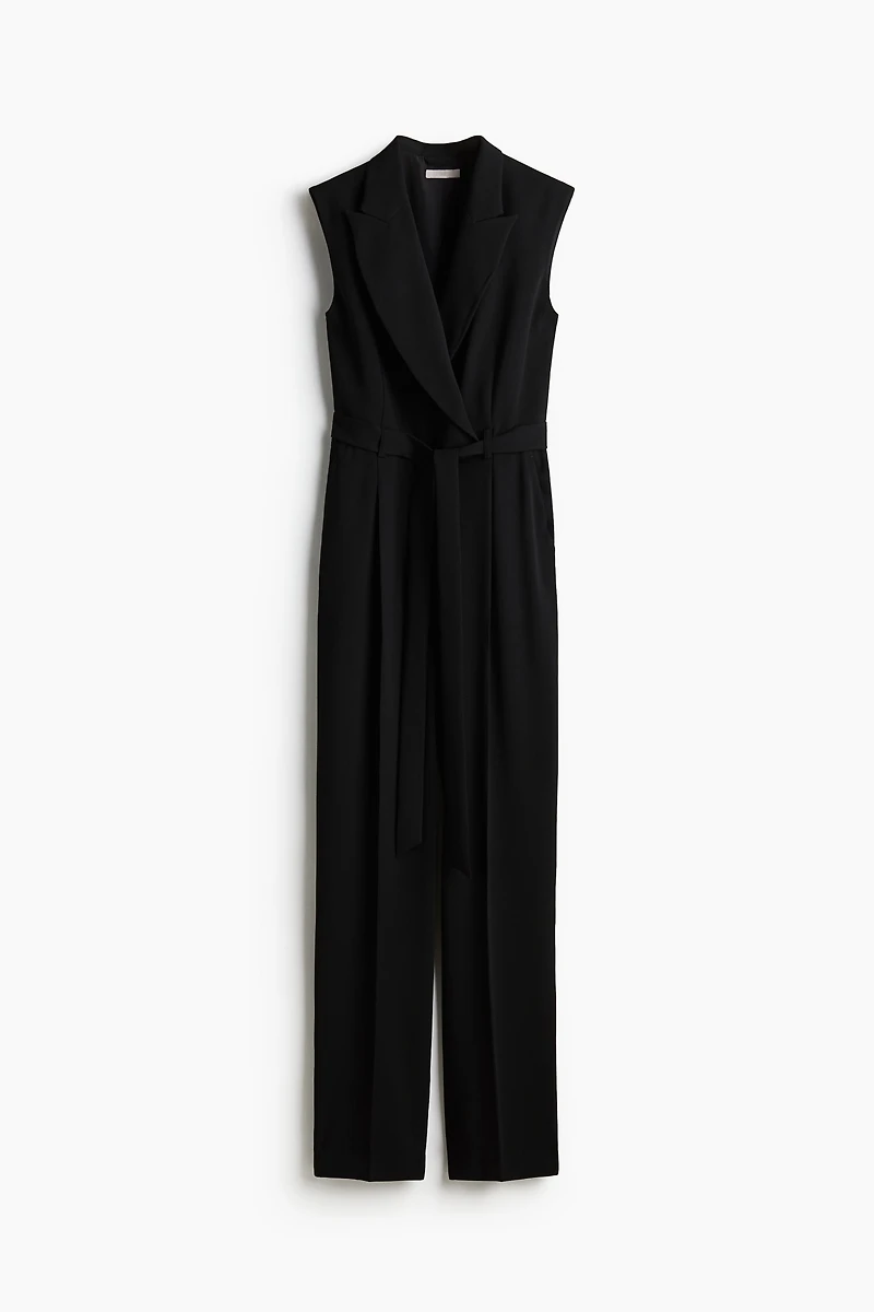 Combi-pantalon sans manches façon blazer