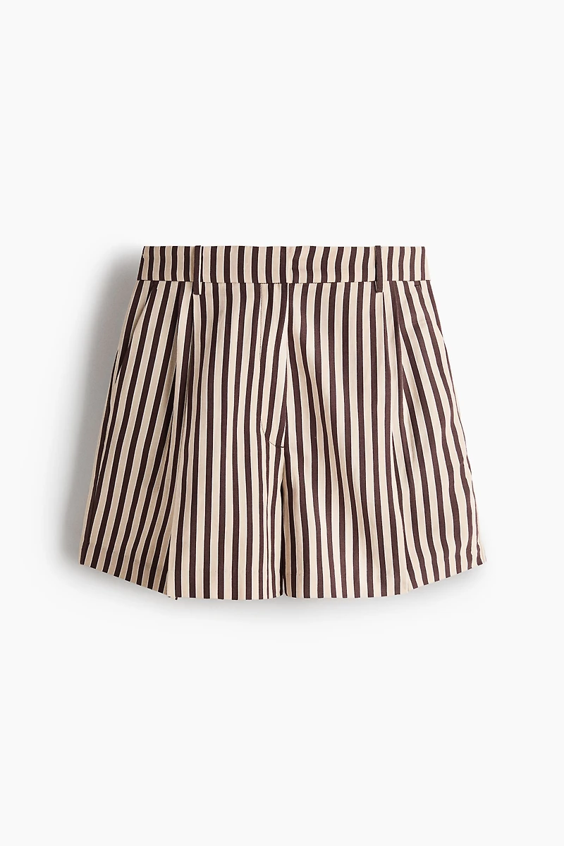 Dressy Linen-Blend Shorts