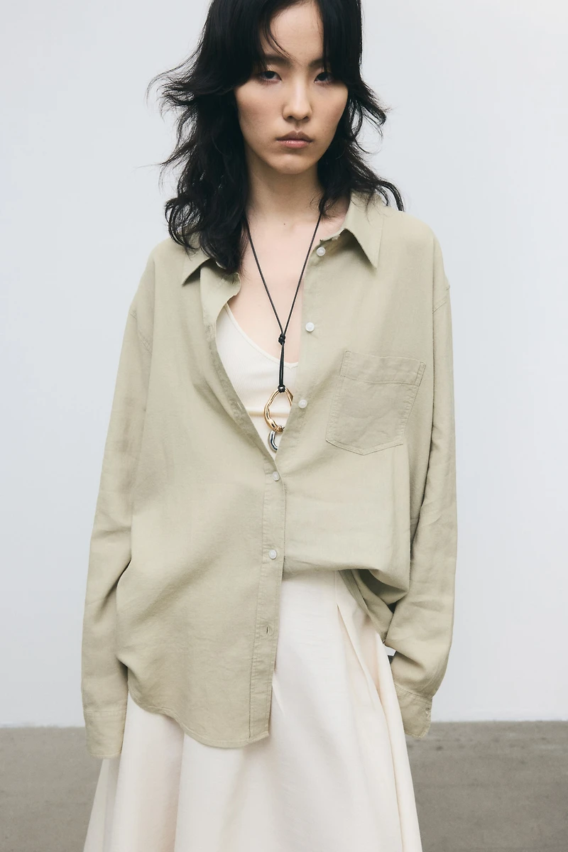 Linen-blend Shirt