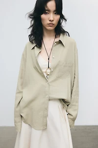Linen-blend Shirt
