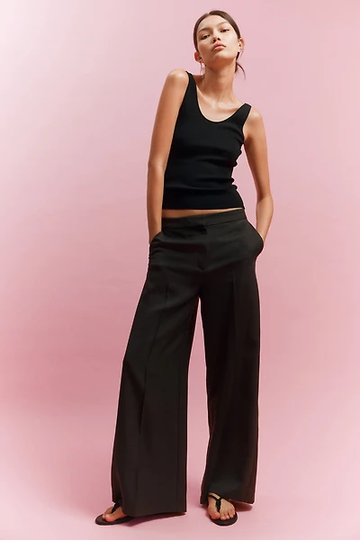 Wide-Leg Dress Pants