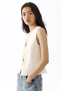 Tie-Detail Vest