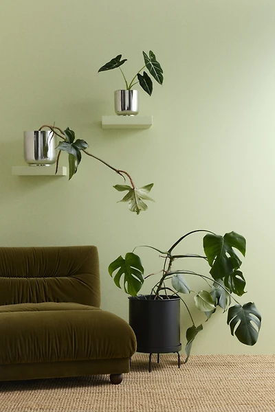Très grand pot de fleurs avec support