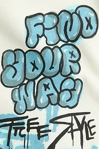 Sweatshirt with Printed Motif